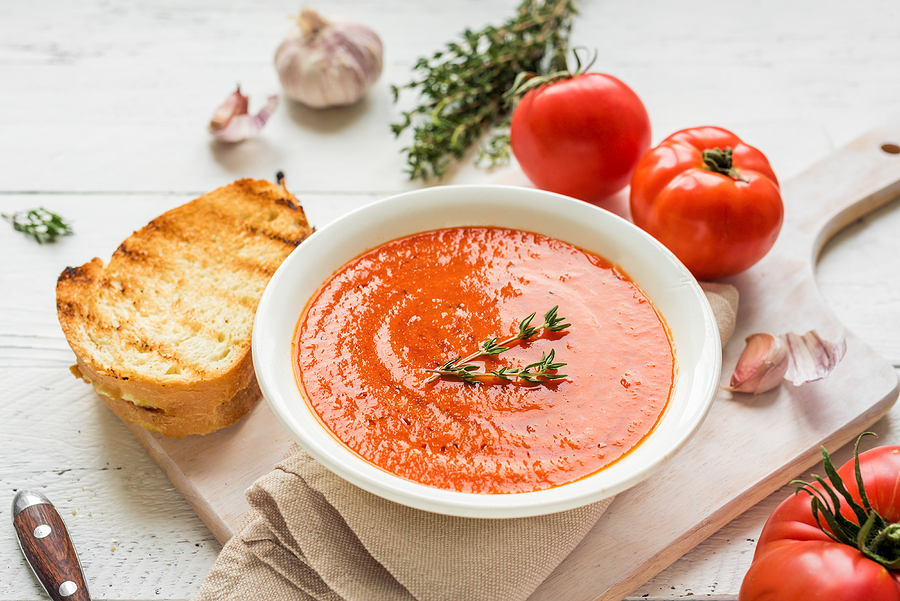 Tomato Soup & Grilled Cheese on Sourdough 