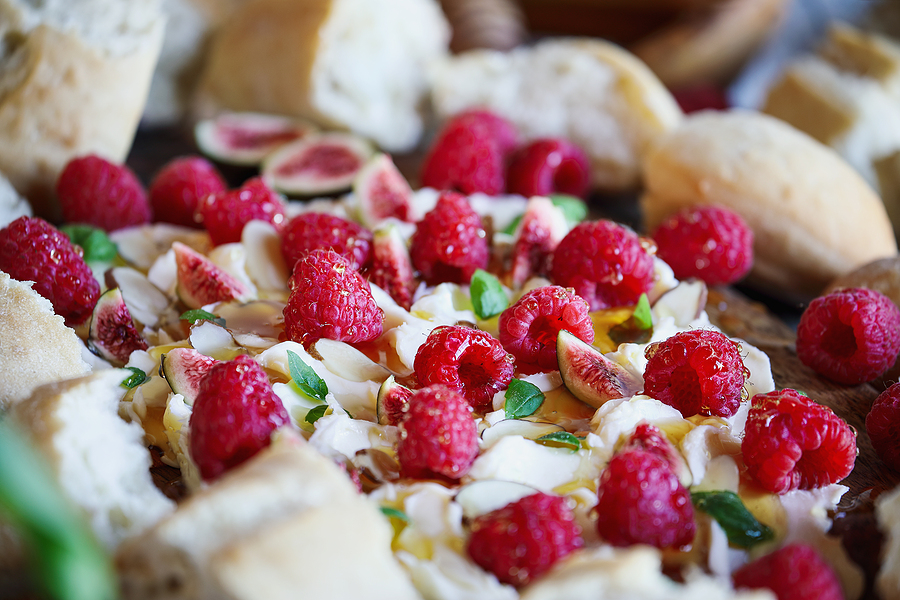 Butter Board with Raspberries and Fig